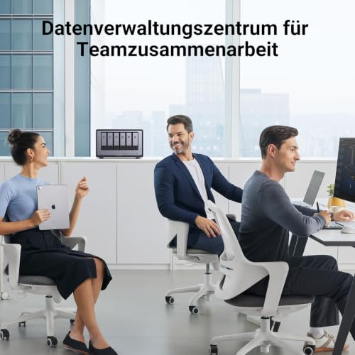 UGREEN NASync DXP6800 Pro 6 Bay NAS für Teams und Unternehmen (ohne HDD) | Intel Core i5-1235U, Dual 10GbE, 8GB DDR5 bis 64GB, Eingebaute 128GB SSD, 2×M.2 NVMe Slot, 2x Thunderbolt 4, 8K HDMI