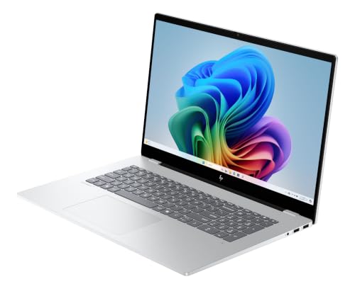 HP OmniBook 7, 17,3" FHD Touch, Intel Core Ultra 7, 16GB RAM, 1TB SSD | Copilot+ Laptop für Business, Kreativarbeit & Multitasking auf großem Display - inkl. Netzteil und Ladekabel, QWERTZ, Silber