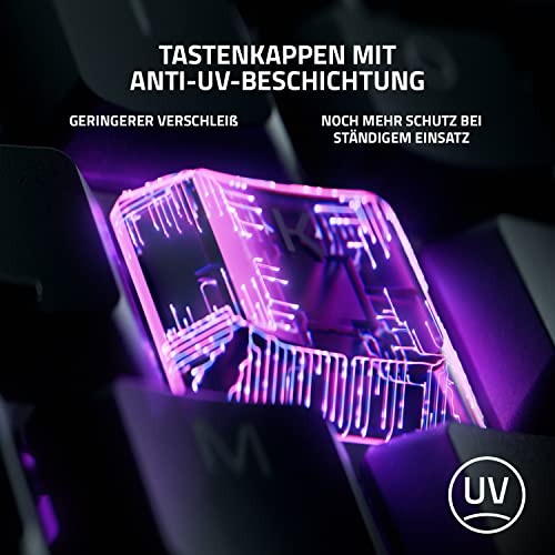 Razer Ornata V3 X - Flache Membran-Tastatur mit Chroma RGB (Lautlose Membran-Switches, Ergonomische Handballenauflage, Tastenkappen Anti-UV-Beschichtung) QWERTZ DE-Layout | Schwarz