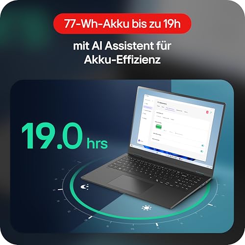 LG gram Pro 16 16T90TP-K.AA78G (16 Zoll) OLED 2in1 Notebook, Intel Core Ultra 7 255H, Intel Arc™ 140T GPU, 16GB RAM, 1TB SSD, federleicht (1,399 kg), gram AI, 77 Wh, Thunderbolt 4, Schwarz
