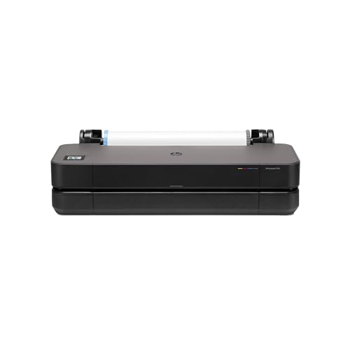 HP DesignJet T250 24 Zoll (61 cm 5HB06D), Großformatdrucker, Plotter, Standard A4-A1, 76 A1-Drucke/Stunde, Wi-Fi, Ethernet, USB, 2400x1200 DPI, Recyceltes Metall, 2 Jahre Garantie, Click, Schwarz