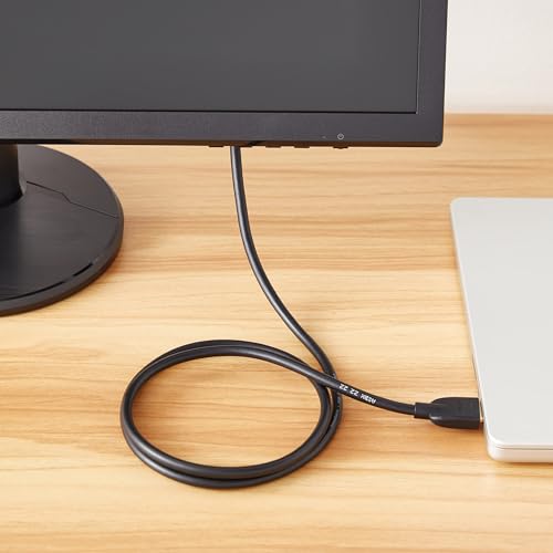 Amazon Basics DVI auf HDMI Adapterkabel, bidirektional, vergoldet, 1,8m, Schwarz