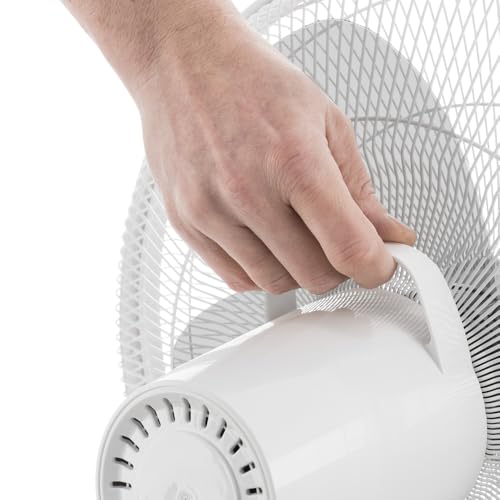 TROTEC TVE 26 S Standventilator 30 Watt | Oszillierend 85°, 5 Betriebsmodi Ø 40 cm, höhenverstellbar, mit Fernbedienung, LED-Display