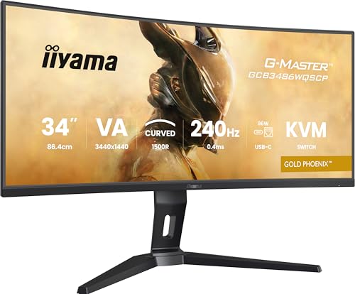 iiyama G-Master Gold Phoenix GCB3486WQSCP-B1 Curved UWQHD VA Gaming-Monitor
