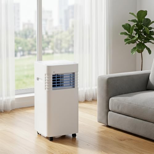 Tragbare Klimaanlage 12000 BTU mit Fernbedienung, 24-Stunden-Timer, 2 Geschwindigkeitsstufen, oszillierend um 120° - Kühlt Räume bis 27,9 m²