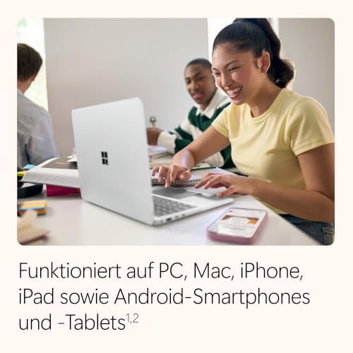 Microsoft 365 Single | 1 Person | 3 Monate kostenlos, danach folgt eine automatische Verlängerung über Amazon | 1TB Cloudspeicher | KI-gestützte Office Apps | 3-Monat Abonnement