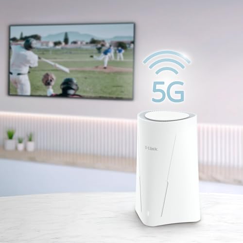 D-Link G530 5G NR AX3000 Wi-Fi 6 Router (5G Download bis zu 2,6 Gbit/s, Wi-Fi 6, Gigabit WAN und LAN Port, WPA3, VPN, VLAN, ohne Simlock)