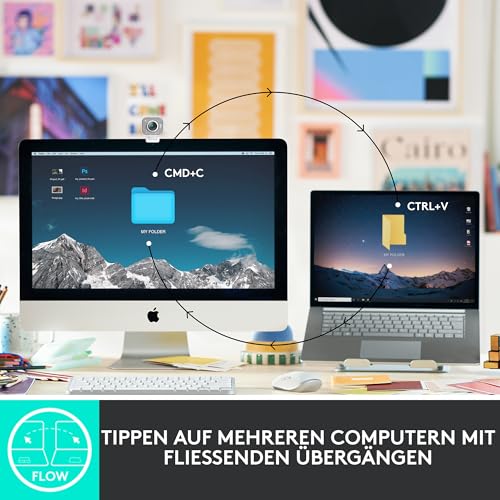 Logitech MX Keys Mini Kabellose Tastatur | Kompakt, Bluetooth, Hintergrundbeleuchtung, USB-C, Kompatibel mit Mac/iOS/Windows/Linux/Android, Metallgehäuse - Graphit