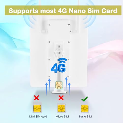 LCLCTEK® 4G LTE Router Solar Batterie Aussen mit SIM Karten,Kabellos 4G Mobiler WLAN Router Hotspot,WLAN 2.4GHz bis zu 150 Mbit/s,2 Externe Antennen,26000mAh Akku,Gilt für europäische Betreiber (15in)