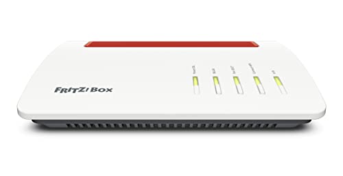 FRITZ!Box 7590 AX International (DSL/VDSL WLAN Router mit Wi-Fi 6, 2.400 MBit/s (5GHz) & 1.200 MBit/s (2,4 GHz),VDSL-Supervectoring 35b, Mesh,DECT-Basis,geeignet für Österreich/Schweiz)