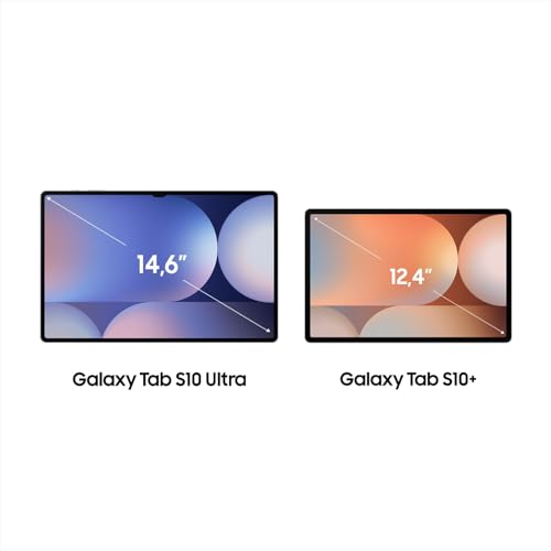 Samsung Galaxy Tab S10 Ultra AI Tablet, Android Tablet, 12 GB RAM, 512 GB Speicher, AMOLED-Display, Antireflexionsbeschichtung, Inkl. S Pen, 5G, Moonstone Gray, 36 Monate Herstellergarantie