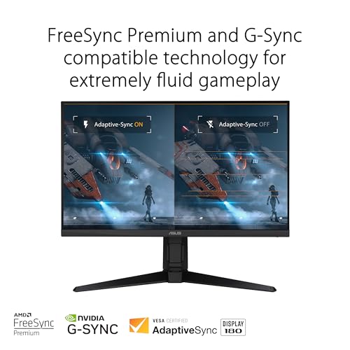 ASUS TUF Gaming VG279QL3A 27 Zoll Full HD Fast-IPS 180Hz Monitor | 1ms, FreeSync, Adaptive-Sync, ELMB Sync, DisplayHDR 400, 1920x1080, DisplayPort, HDMI, ergonomisch, Lautsprecher