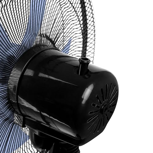 Orbegozo SF 1140 Standventilator, 3 Geschwindigkeiten, leise, schwenkbarer Schwenkkopf, höhenverstellbar, 45 W, Schwarz