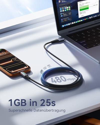INIU USB C Kabel, [3 Stück 2m+2m+0,5m] USB A auf USB C Schnellladekabel | Nylon Geflochten, Ladekabel USB-C Ladegerät für iPhone 18 17 16 Pro Max, Samsung Galaxy S26 S25 S24, Pixel 9, iPad Air usw.