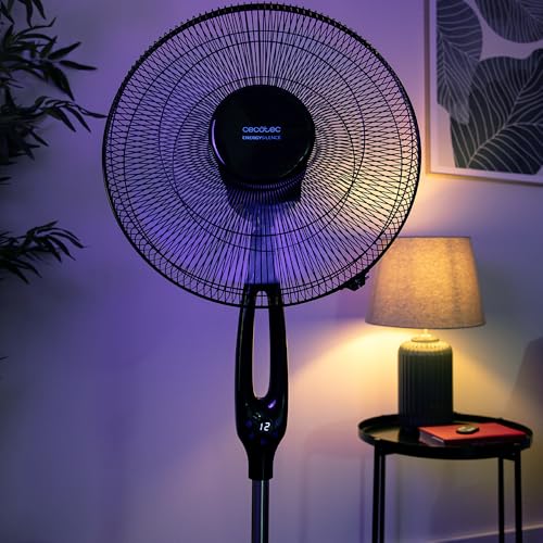 Cecotec Standventilator EnergySilence 560 Max Smart, 45 W | 40 cm Durchmesser, 5 Flügel, Touch-Bedienung mit Fernbedienung und LED-Display, 3 Geschwindigkeiten, 80° Oszillation