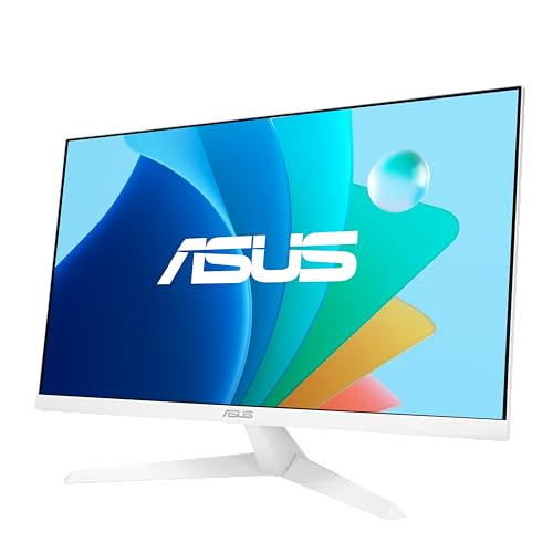ASUS VY279HF-W 27 Zoll 100Hz Weiß IPS Eye Care Monitor | Antibakterielle Beschichtung, TÜV-Zertifiziert Flicker-Free, Blaulichtfilter, Eye Care Plus, 1ms, Vesa, für Home Office, HDMI