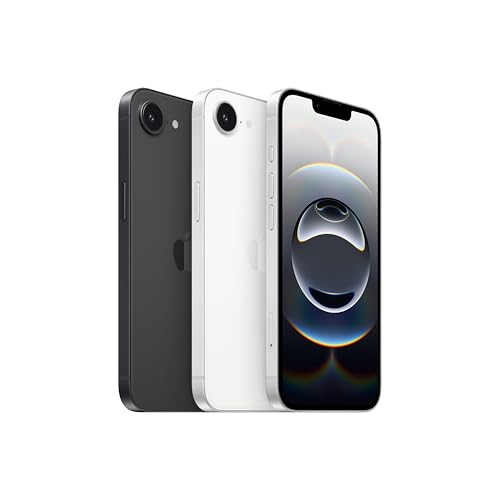 Apple iPhone 16e 128 GB: Entwickelt für Apple Intelligence, A18 Chip, Gigantische Batterielaufzeit, 48 MP Fusion Kamera, 6,1'' Super Retina XDR Display, Schwarz