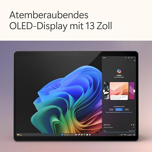 Microsoft Surface Pro, 13" | Snapdragon X Elite | 16GB RAM, 256GB SSD | 13" OLED Touchscreen | Copilot+ PC | Schwarz | Windows 11 Home | 11. Edition