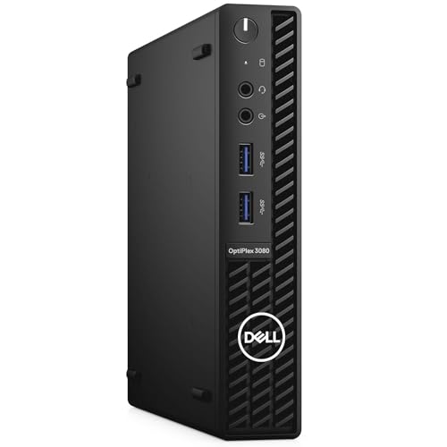 Dell OptiPlex 3080 Micro PC (Generalüberholt) CPU Intel i5-10400T, 16GB DDR4 RAM Speicher, 512GB SSD, HDMI & DP, Windows 11 Professional