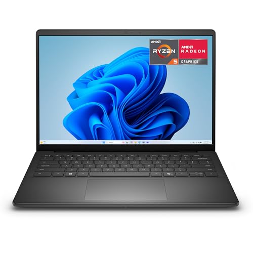 Dell 14 Laptop - AMD Ryzen 5 220, 16GB RAM, 512GB SSD | 14" entspiegeltes Display, AMD Radeon Grafik, Deutsch beleuchtete QWERTZ Tastatur, Wi-Fi 6 (Netzteil separat erhältlich)