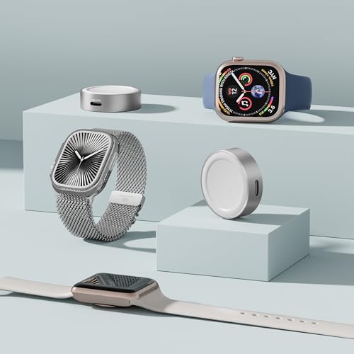 RUXELY Magnetisches Ladegerät 5W für Apple Watch 12,USB C Charger Adapter