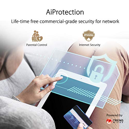 ASUS ZenWiFi XD4 Plus 1er Pack AX1800 Whole-Home Mesh WiFi 6 System | kombinierbarer Router, bis zu 204m² Abdeckung, AiMesh, AiProtection, Wandbefestigung, App Steuerung, schwarz