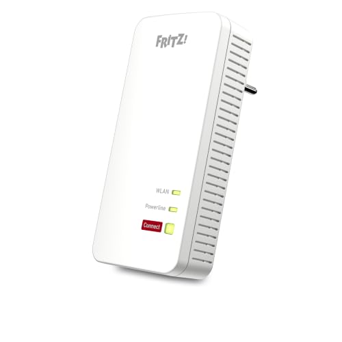 FRITZ!Powerline 1240 AX WLAN Set | Mesh | Wi-Fi 6 bis 600 MBit/s | Singleband WLAN (2,4 GHz), Powerline über das Stromnetz bis 1,2 GBit/s, einfache Einrichtung, Developed in Europe