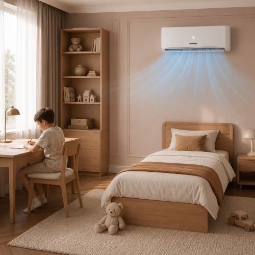 Heinner HAC-HSN12KIT++ Split-Klimaanlage Weiß, 12000 BTU, Inverter, Installationskit inklusive, A++ Kühlung, A+ Heizung, Turbo, iFEEL, Smart, Dimmer, 8°C-Heizfunktion, Silence, 24h Timer, Auto-Restart