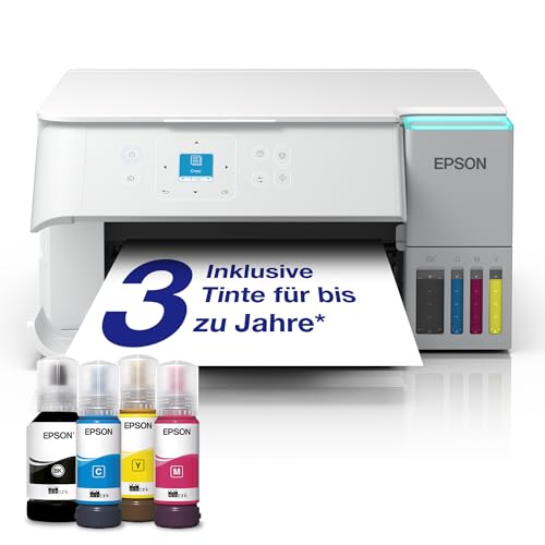 Epson EcoTank ET-2959 Tintentankdrucker | für vielbeschäftigte Haushalte | WLAN | A4 | Drucken, Kopieren, Scannen | 3.7 cm LCD-Display | Duplexdruck | inkl. Tinte für bis zu 3 Jahre