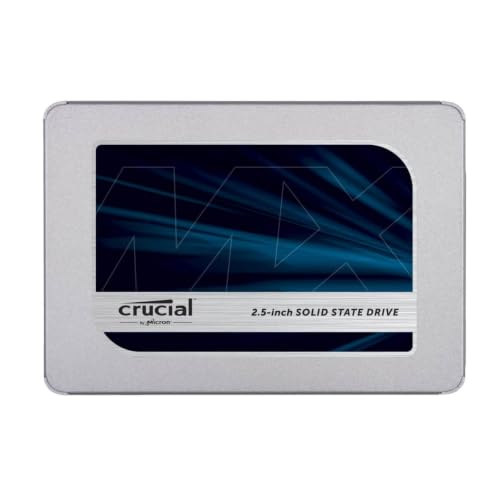 Crucial MX500 4TB 3D NAND SATA 2,5 Zoll Interne SSD, Bis zu 560 MB/s - CT4000MX500SSD1