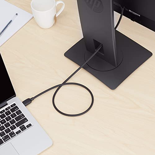 Amazon Basics HDMI-Kabel, 48 Gbit/s, Zertifiziert, Ultra-High-Speed, 8K bei 60 Hz, 4K bei 120 Hz, vergoldete Stecker, Ethernet-fähig, 0.9 m, Schwarz