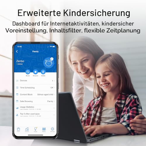 ASUS ZenWiFi BT8 Tri-Band WiFi 7 Smart AiMesh Extendable Router 2er Pack | 6 GHz WLAN, 14 Gbps, bis zu 550m² Abdeckung, Dual 2.5G Ports, Kindersicherung, VPN, weiß