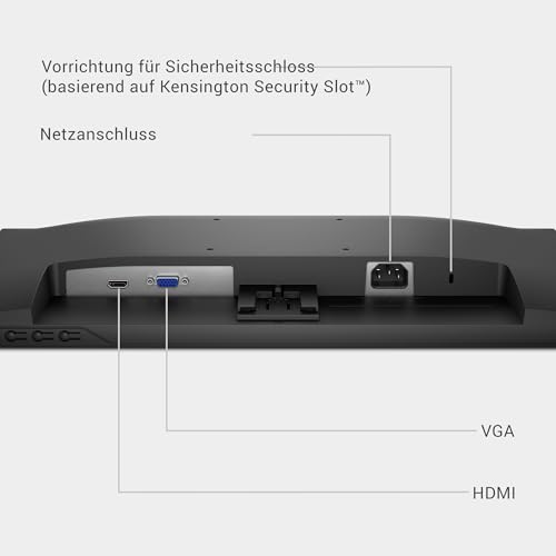 Dell 22 Monitor - SE2225HM, Full HD (1920x1080), 100Hz, VA, 5ms | VESA (100x100mm), HDMI, VGA, 3 Jahre Garantie, Schwarz