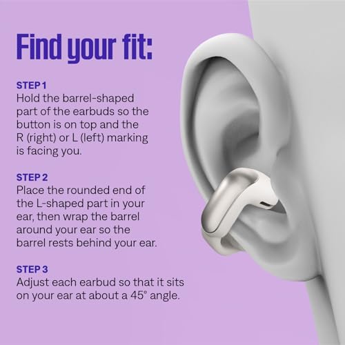 Bose Ultra Open Earbuds mit Bluetooth und OpenAudio Technologie, Clip On Kopfhörer, kabellose Open Ear Earbuds, immersive Audio, bis zu 48 Stunden Akkulaufzeit, Mondblau - Limited Edition