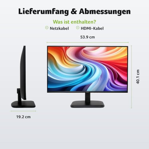 Acer EK241YG Monitor 24 Zoll (60,5 cm) Full HD, IPS, 120Hz, Home Office | 24 Zoll (60 cm Bildschirm) Full HD, 120Hz, 1ms (VRB), HDMI, AdaptiveSync, 99% sRGB, VESA