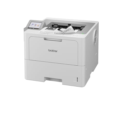 Brother HL-L6410DN, S/W-Laserdrucker, Duplex, LAN, 50 Seiten/Min. | Kassette 520 Blatt, erweiterbar, Gigabit-LAN und USB, Für hohe Druckvolumen
