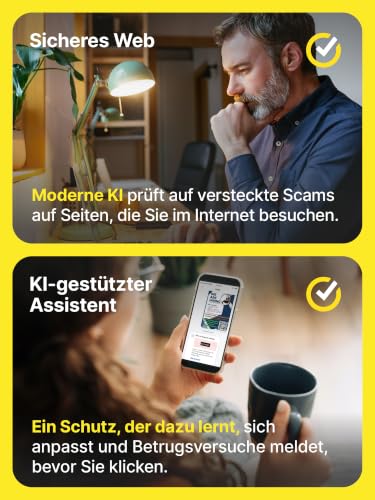 Norton 360 Deluxe mit extragroßer Backup-Kapazität – Amazon Exklusiv* 50GB zusätzlicher Cloud-Backup Speicher. Antivirus Software für 5 Geräte und einem Jahr Laufzeit