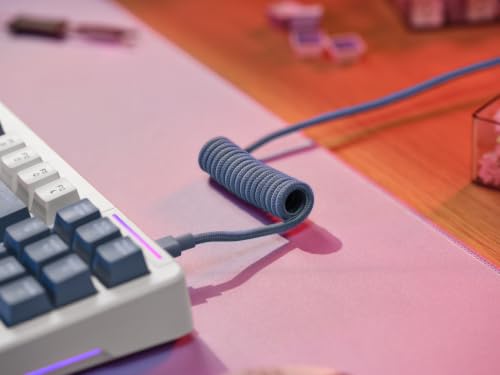 GXTrust Xyra Gasket TKL Mechanische Tastatur Deutsches Layout (QWERTZ) | Hot-Swap Creamy Gaming Tastatur 80%, USB Kabel, RGB Beleuchtung Programmierbar, 5-pin Leobog Linear 60M Schaltern, Weiß