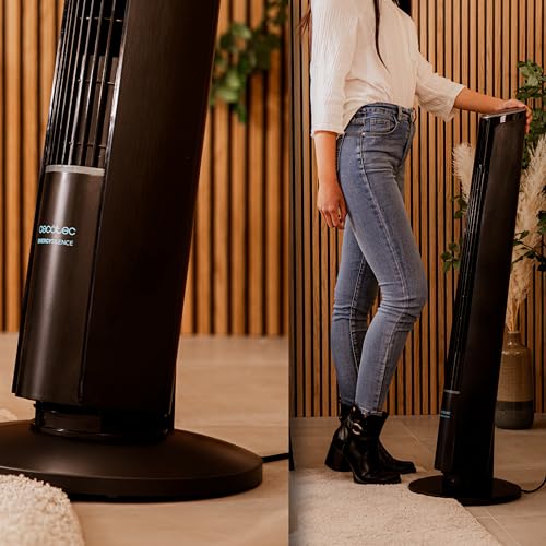 Cecotec Turmventilator EnergySilence 9250 Skyline Smart Tilt, 42 Zoll | Motor mit 45 W, Fernbedienung mit LED-Display, neigbar, 3 Geschwindigkeiten, 4 Modi, Timer bis 12 Std.