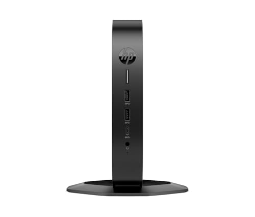HP Elite t655 - Thin Client - SFF - 1 x Ryzen Embedded R2314 / 2.1 GHz - RAM 4 GB - Flash 32 GB - eMMC - Radeon Graphics - 1GbE, Bluetooth 5.2 - WiFi 6E - Igel OS - schwarz