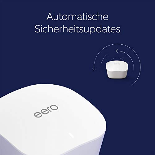 Zertifiziert generalüberholt Amazon eero WLAN-Mesh-System – Wi-Fi 5 Router System | 1er-Pack | Abdeckung bis zu 140 sq. m