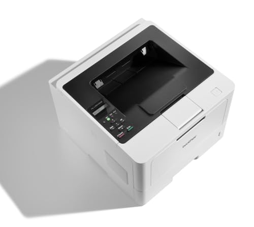 Brother HL-L5210DW Laserdrucker schwarz weiß (A4, 48 Seiten/Min., 1.200x1.200 DPI, LAN, WLAN, Duplex, 250 Blatt Papierkassette) weiß/grau
