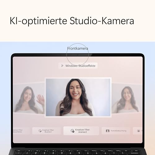 Microsoft Surface Laptop | Copilot+ PC | 15” Touchscreen | Snapdragon® X Elite (12 Kerne) | 16GB RAM | 512GB SSD | neuestes Modell, 7. Edition | Schwarz