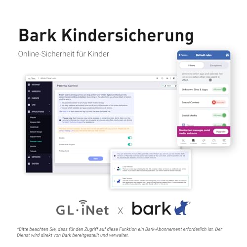 GL.iNet GL-MT6000(Flint 2) WiFi 6 Router | Gaming-WLAN-Router | 2 x 2,5G Multi-Gig-Port + 4 x 1G Ethernet-Ports | Massengerätekonnektivität | Schnelles OpenVpn & WireGuard | 802.11ax
