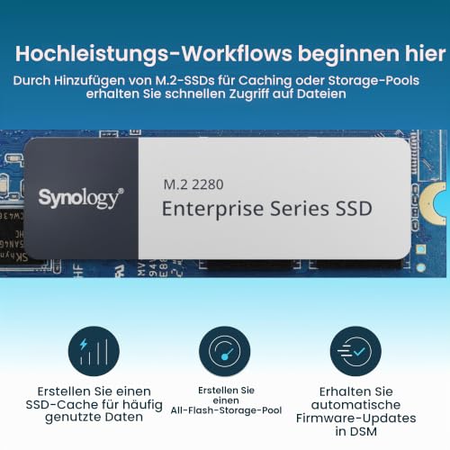 Synology Erweiterbares NAS-Kit mit 5 Schächten, DS1525+ AMD RyzenCPU mit 8 GB Speicher, 2,5 GbE Standardbenutzer, inländischer autorisierter Händler, Field Lake, Telefonunterstützung, DiskStation