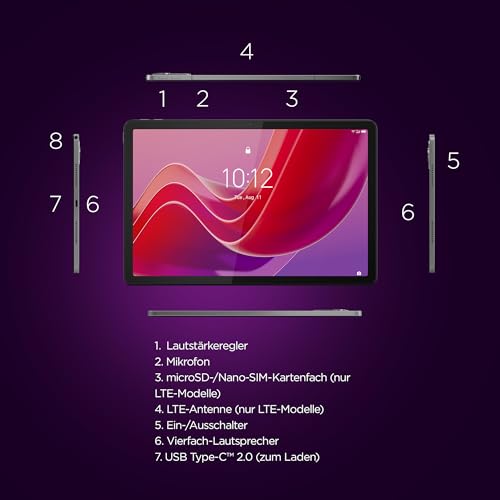 Lenovo Tab M11 | Tablet | 11'' | 8GB | 128GB | Android | Grün | 11''Zoll WUXGA Display | Touch | MediaTek Helio G88 | 8GB RAM | 128GB Speicher | Android 13 | WiFi5+BT5.1 | Grün | inkl.Stift