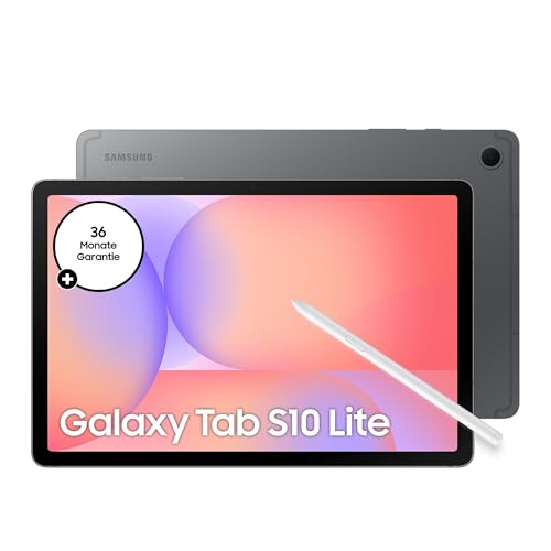 Samsung Galaxy Tab S10 Lite AI Tablet, Android Tablet, 8 GB RAM, 256 GB Speicher, 27,7 cm/10,9" Display mit 90 Hz, Inkl. S Pen, Wi-Fi, Grey, 3 Jahre Herstellergarantie [Exklusiv auf Amazon]