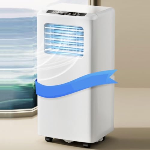 Tragbare Klimaanlage 12000 BTU, Smart AC Einheit mit Fernbedienung, kühlt bis zu 550 m², ideal für Home Office oder Schlafzimmer mit Fenster-Installationsset