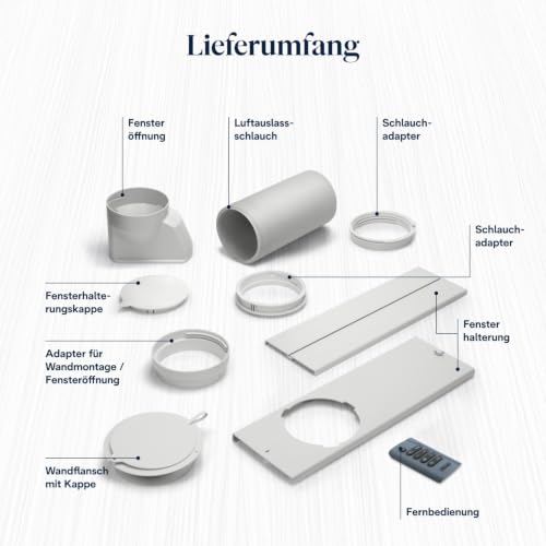 De'Longhi Pinguino - Mobiles Klimagerät, für Räume bis 30 m², mit Luftentfeuchter & Ventilator, 10000 BTU, Leiser Betrieb, Eco-Real-Feel, Fernbedienung, Timer, Energieeffizienzklasse A+++ (PACEX105)