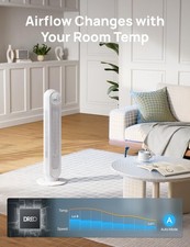 DREO 20Db Leiser Turmventilator, 28 Fuß/S Geschwindigkeit Elektrischer Lüfter mit Fernbedienung...